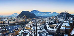 Salzburg Skyline im Sonnenuntergang