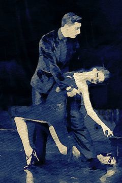 Tango in blauw. van Marianna Pobedimova