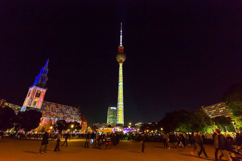 Berlijn Alexanderplatz in een speciaal licht van Frank Herrmann