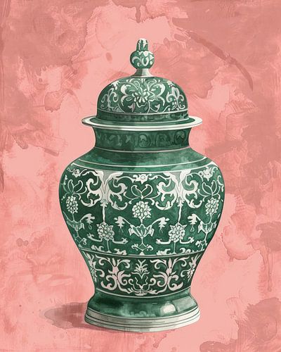 Keramieken Jade Vaas no.1