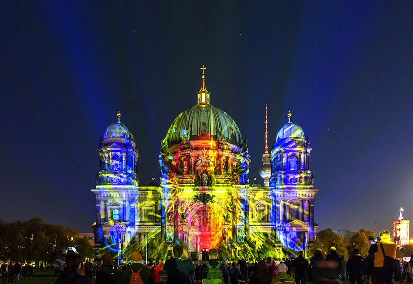 La cathédrale de Berlin en illumination spéciale par Frank Herrmann