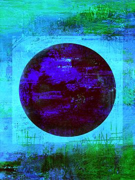 Dream - Circle Blue Green by Claudia Gründler