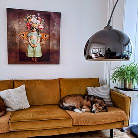 Customer photo: Whispers of the Past by Marja van den Hurk, on canvas