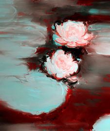 Water Lily Pond at Sunset by FRESH Fine Art