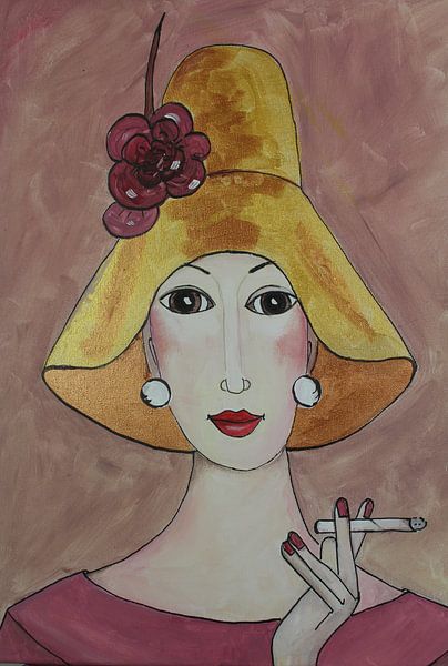 The lady with a cigarette by karin Starmans