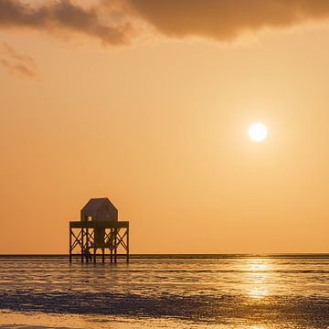 Zonsondergang op de Engelsmanplaat van Henk Meijer Photography