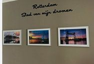 Klantfoto: Erasmusbrug tijdens zonsondergang van Prachtig Rotterdam