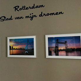 Customer photo: Erasmusbridge during sunrise by Prachtig Rotterdam