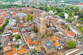 Zwolle from above during a summer sunset  by Sjoerd van der Wal Photography