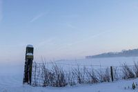 Sneeuwlandschap Bingelrade - mist - blauw
