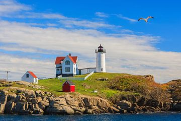 Der Nubble-Leuchtturm, Maine von Henk Meijer Photography