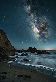 Ciel nocturne sur la côte