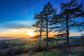 Sunset in the Harz Mountains near Sangerhausen by Andreas Völkel