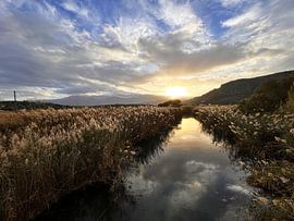 Kreta zonsondergang van Monique Maessen-Demoet