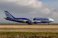 Eine wunderschöne Boeing 747-400 (N949CA) der amerikanischen Frachtfluggesellschaft National Air Car von Jaap van den Berg Miniaturansicht