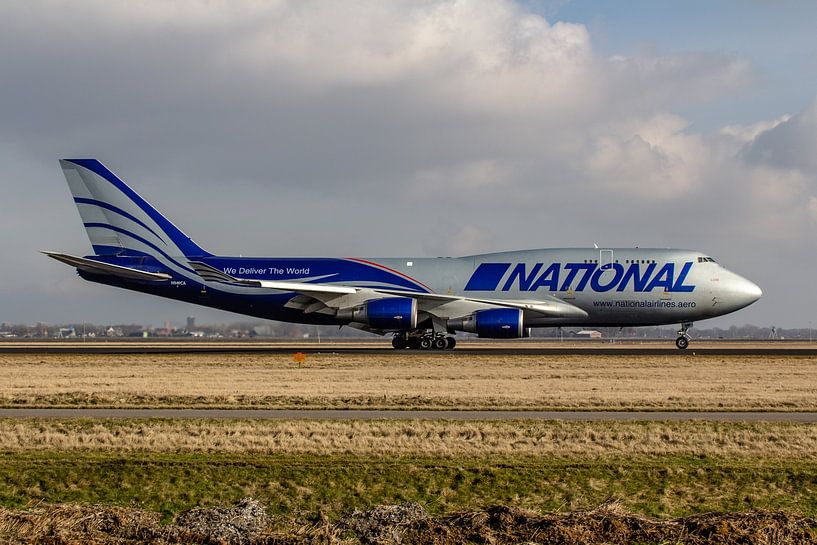 Eine wunderschöne Boeing 747-400 (N949CA) der amerikanischen Frachtfluggesellschaft National Air Car von Jaap van den Berg