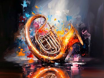MUSIC ART Tuba by Melanie Viola