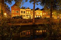 Nieuwegracht in Utrecht zwischen Quintijnsbrug und Magdalena-Brücke im Herbst von Donker Utrecht Miniaturansicht