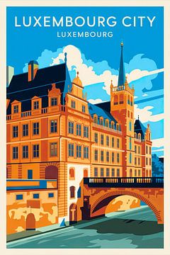 Luxembourg City, Luxemburg. von Poster Art Shop