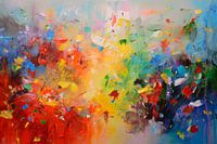 Abstraktes Kunstwerk Tag und Nacht