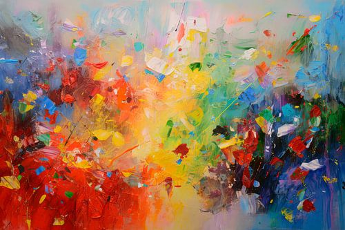 Œuvre d'art abstraite Jour et nuit