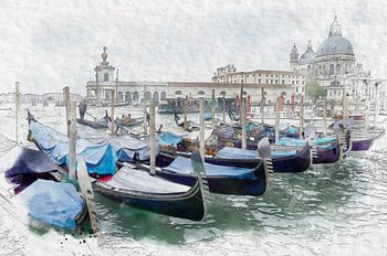 Venice gondolas