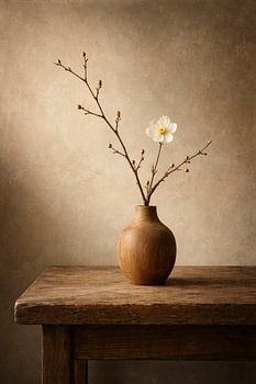Silence in Wood | Wabi-Sabi Bloom