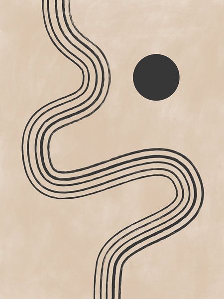 Curves and Sphere by Elena Ristova