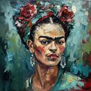 Frida Poster - Frida Kunstdruk Schilderij Kunst van Niklas Maximilian thumbnail