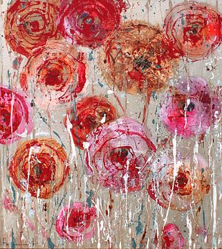Smile flowers van Atelier Paint-Ing