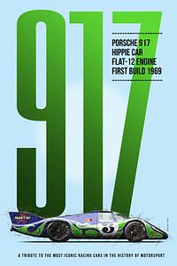 Porsche 917 Hippie eerbetoon van Theodor Decker