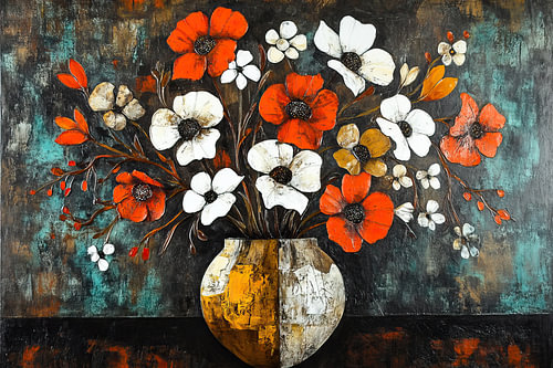 Painting of flowers by ARTEO Paintings