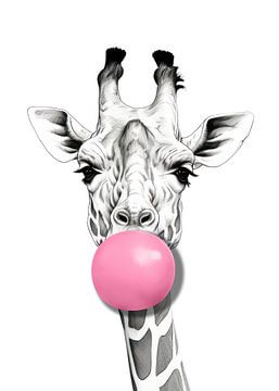 a Bubble Gum Giraffe by Marja van den Hurk