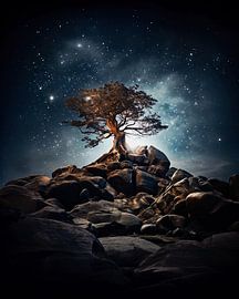 Tree at night