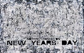 Un froid abstrait le jour de l'an sur Frank van Meurs