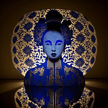 Delft bleu geisha 2 sur DNH Artful Living