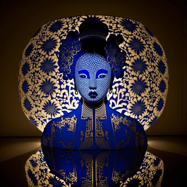 Delft bleu geisha 2 par DNH Expressions
