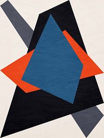 MODERNE BUNTE GEOMETRISCHE ABSTRAKTE KUNST von Online Arts