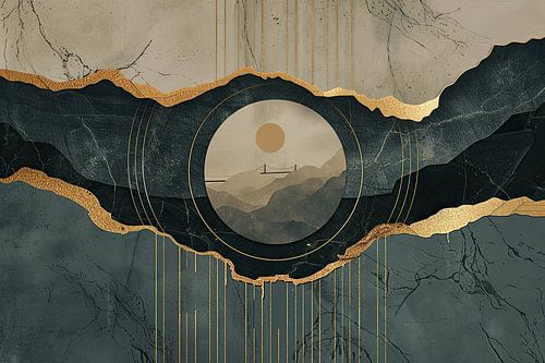 Bauhaus Japandi Abstrakt von Kunst Laune