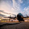 Belgian C-130 at dusk by Luc V.be