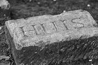 Stone with House