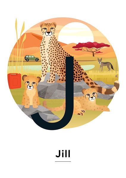 Name poster Jill by Hannah Barrow