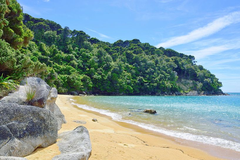 Walking on the Te Pukatea Bay beach by Frank's Awesome Travels