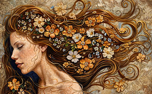 Frau Blumen | Malerei | Impressionismus