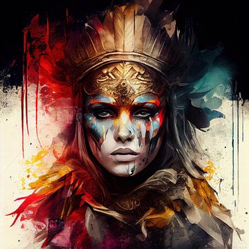 Powerful Warrior Woman #4 by Chromatic Fusion Studio