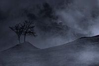 cloudy mountain landscape