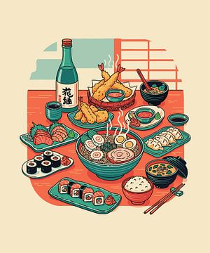 A Taste of Tokyo: The Grand Japanese Spread by arif Setiawan