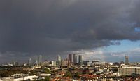 rainbow panorama of The Hague city centre