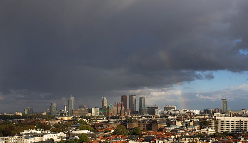 rainbow panorama of The Hague city centre by Peter de Ruig