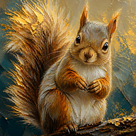 Furry Elegance - Ecureuil 2 sur Johannas Art Creations